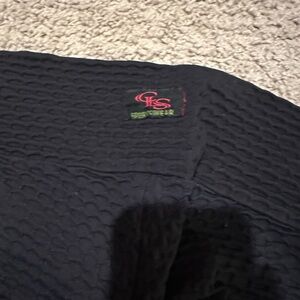 CHS Black Textured Leggings honeycomb black